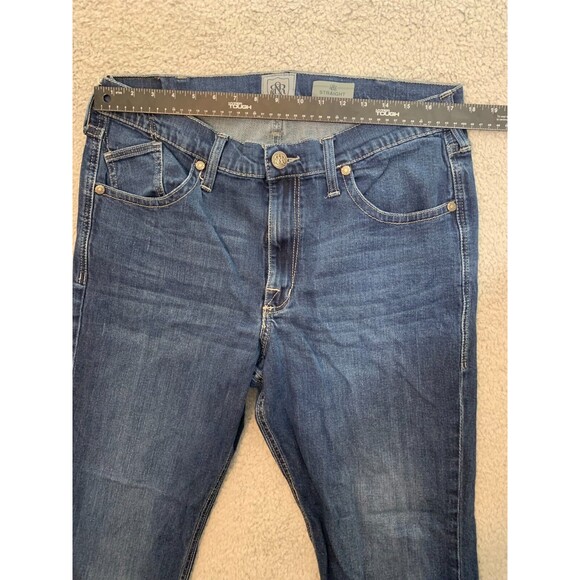 Men's Rock & Republic Neil Straight Denim Blue Jeans Size 38 x 32 5-Pocket - Picture 9 of 13